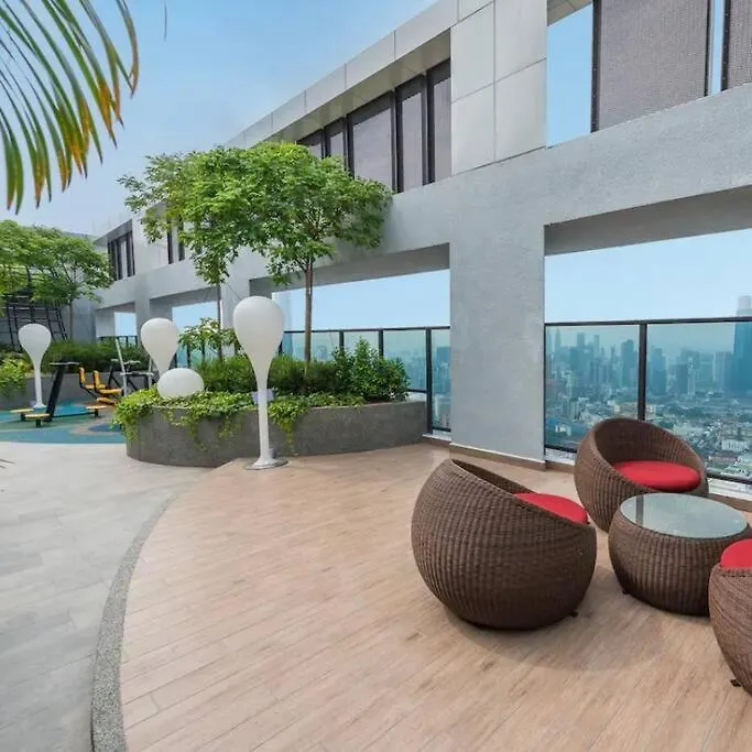 公寓 Chill-Houz Kl Trion 6P 2Br - 5-Mins Mrt - Trx Mall 吉隆坡